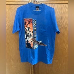 Vtg 1992 Harley Davidson Tshirt flying eagle sz L
